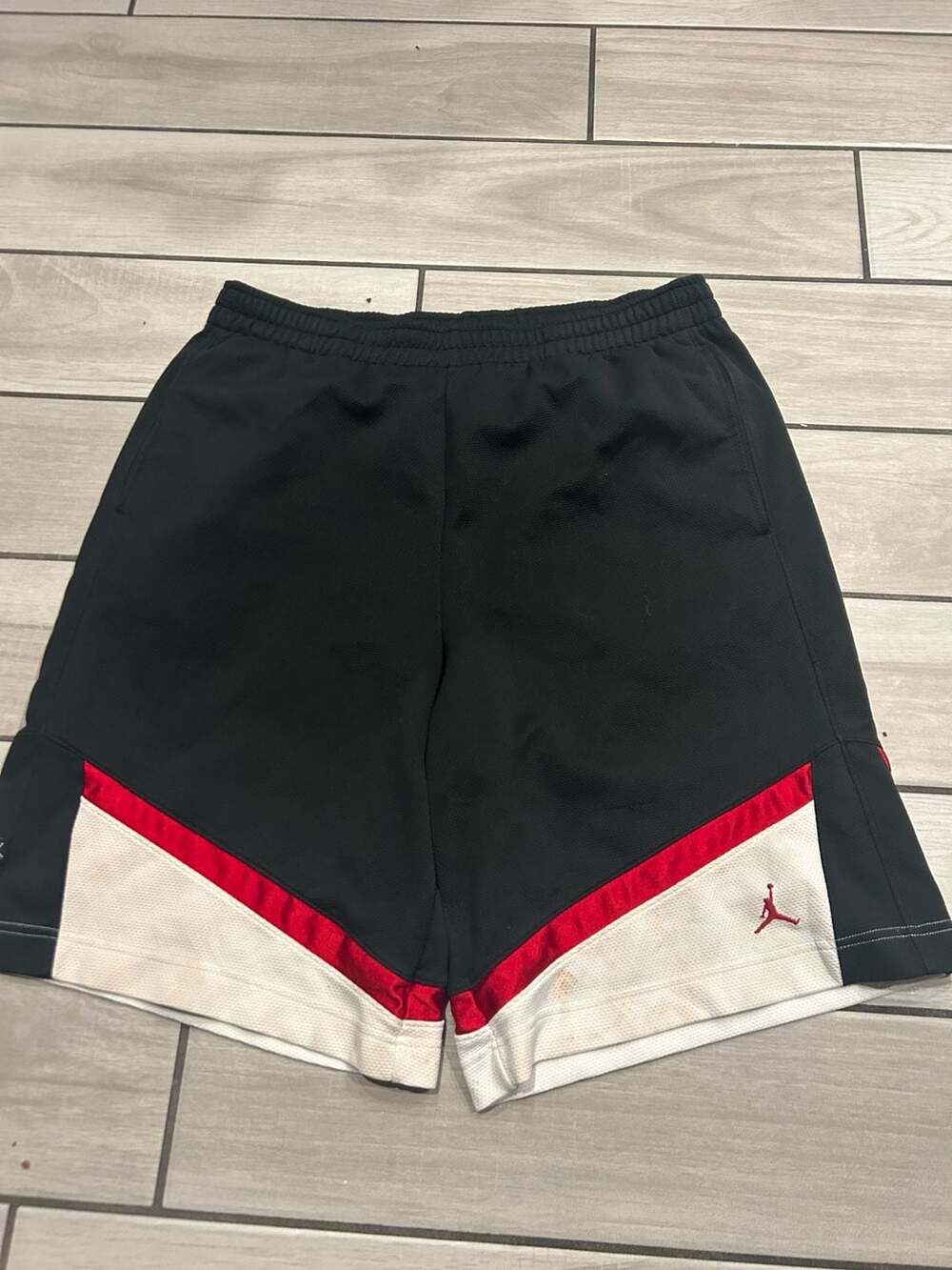 Jordan Basketball Shorts Size XL Black Red White Athletic